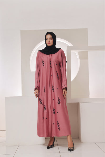 Zeenat Rose Embroided Abaya