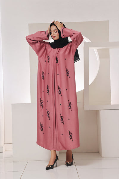 Zeenat Rose Embroided Abaya