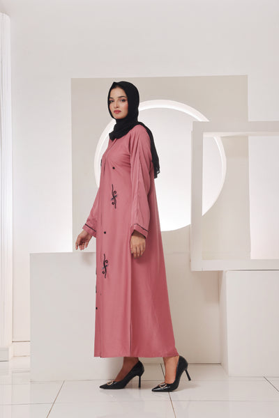 Zeenat Rose Embroided Abaya