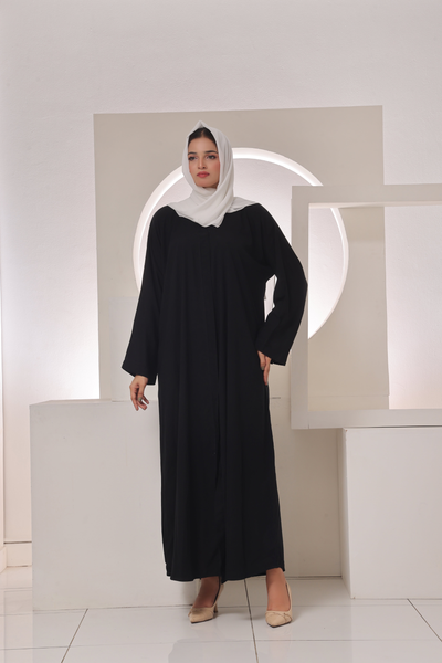 Noor Zarqa Abaya Black