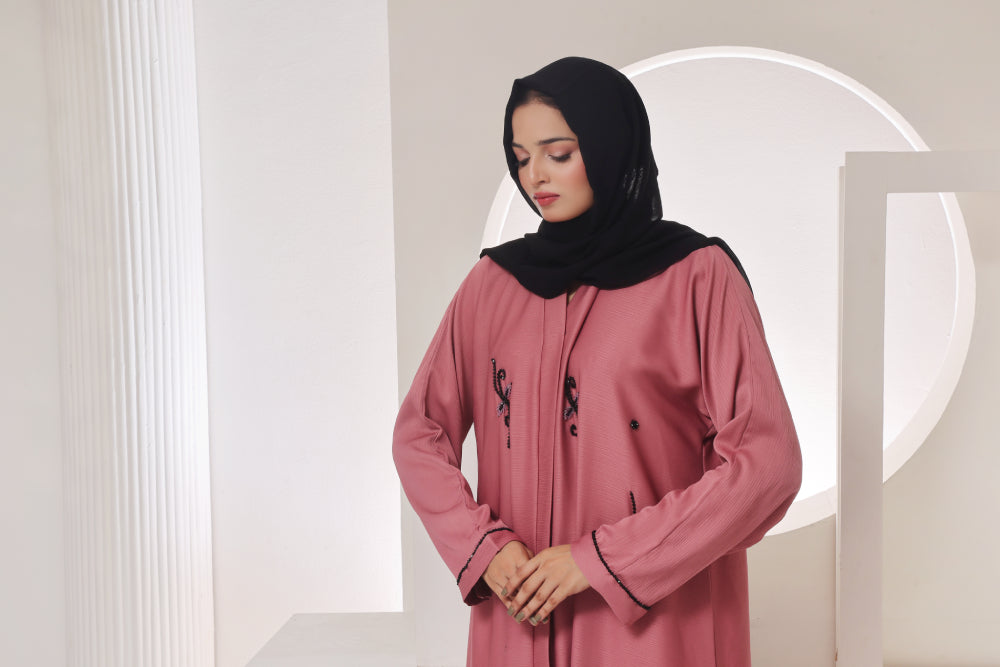 Zeenat Rose Embroided Abaya