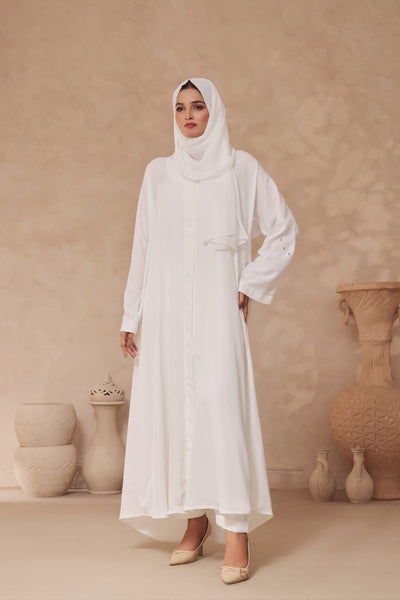 Luna Safa White Abaya
