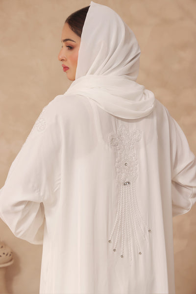 Luna Safa White Abaya