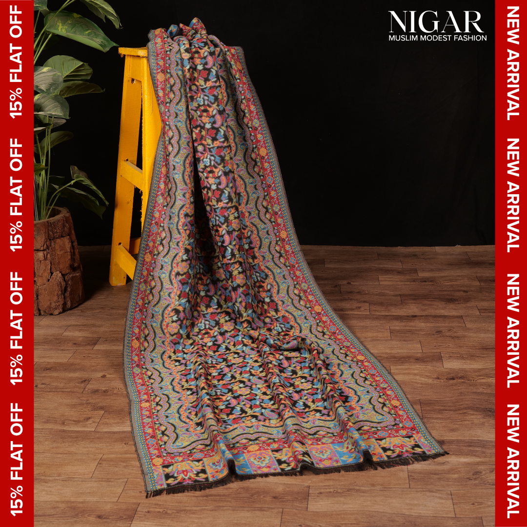 Pashmina Jacquard - Multi Color Floral