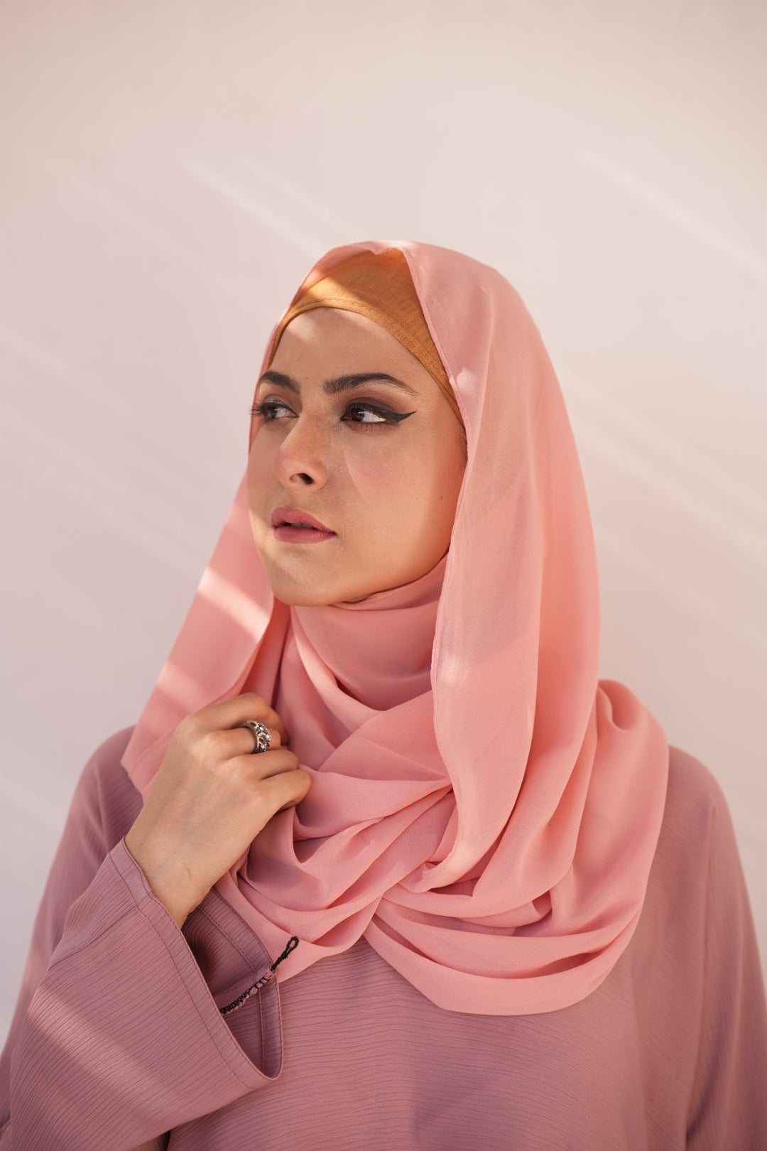 Georgette Hijab - Pink