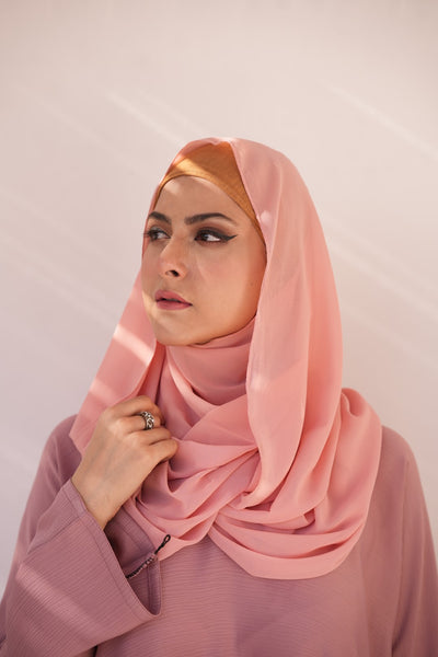 Georgette Hijab - Pink