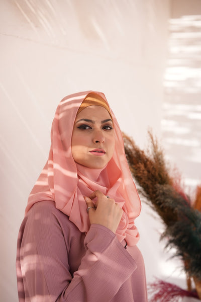 Georgette Hijab - Pink