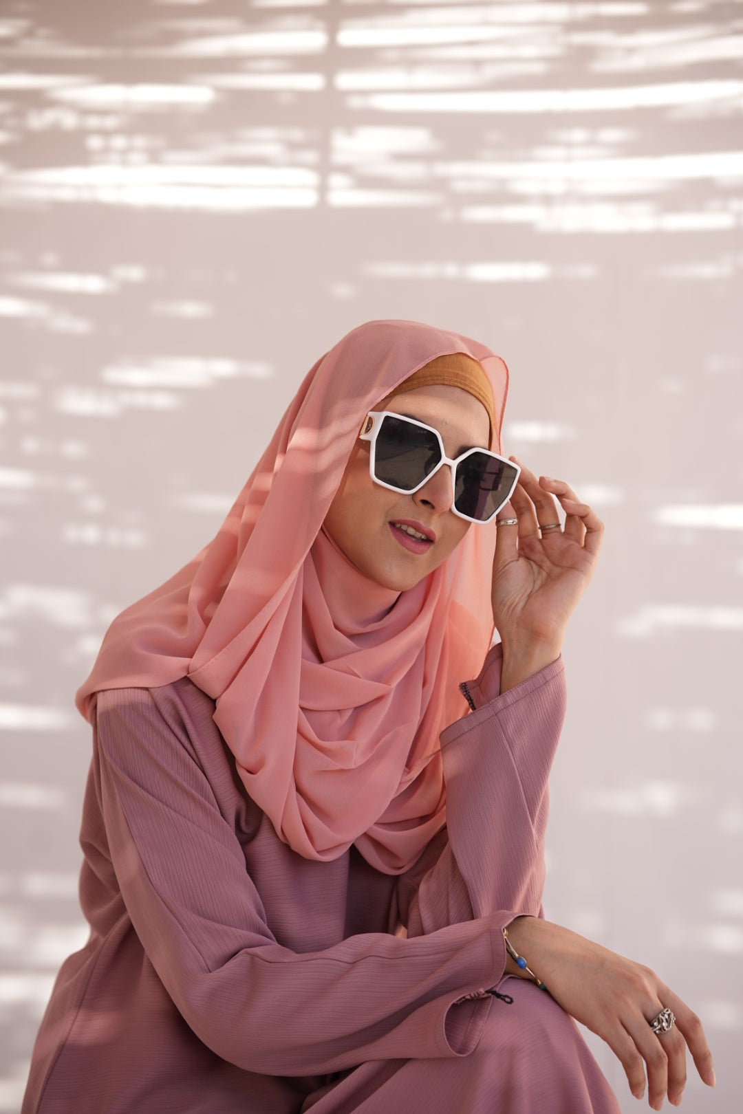 Georgette Hijab - Pink