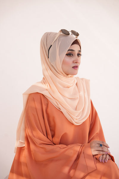 Georgette Hijab Light Orange