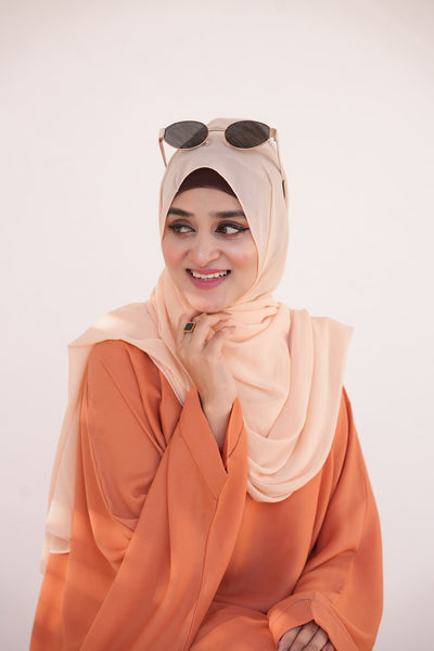 Georgette Hijab Light Orange