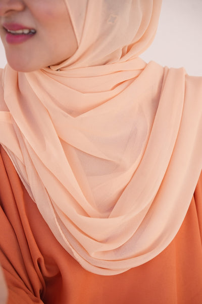 Georgette Hijab Light Orange