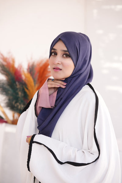 Turkish Slub Lawn - Navy Blue