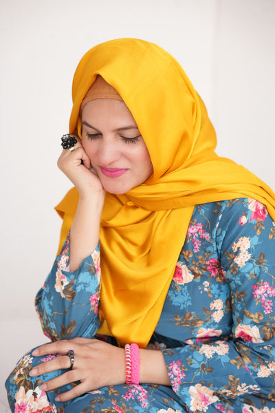 Crinkle Silk - Mustard