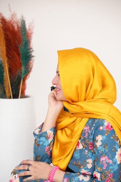 Crinkle Silk - Mustard