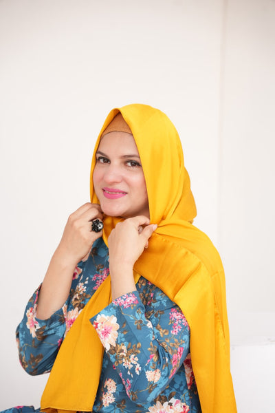 Crinkle Silk - Mustard