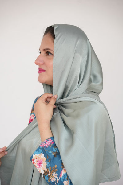 Crinkle Silk - Sage Green
