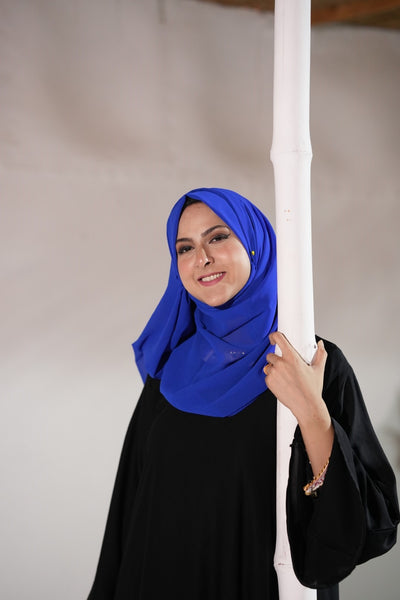 Georgette Hijab Royal Blue