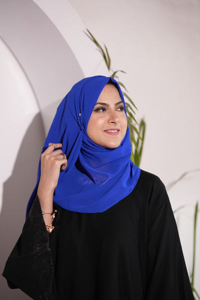 Georgette Hijab Royal Blue
