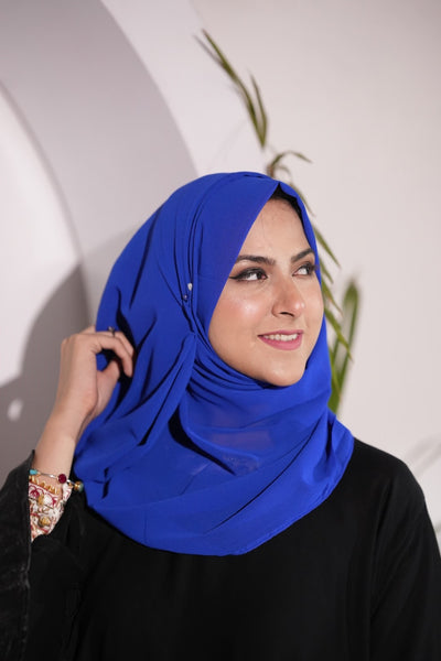 Georgette Hijab Royal Blue