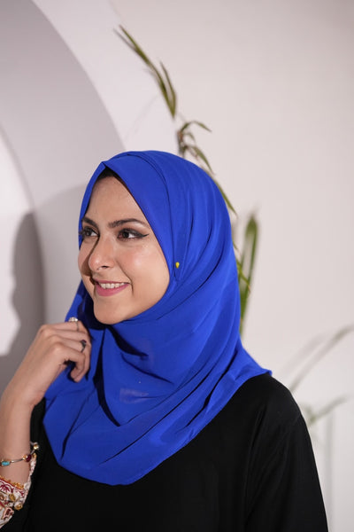Georgette Hijab Royal Blue