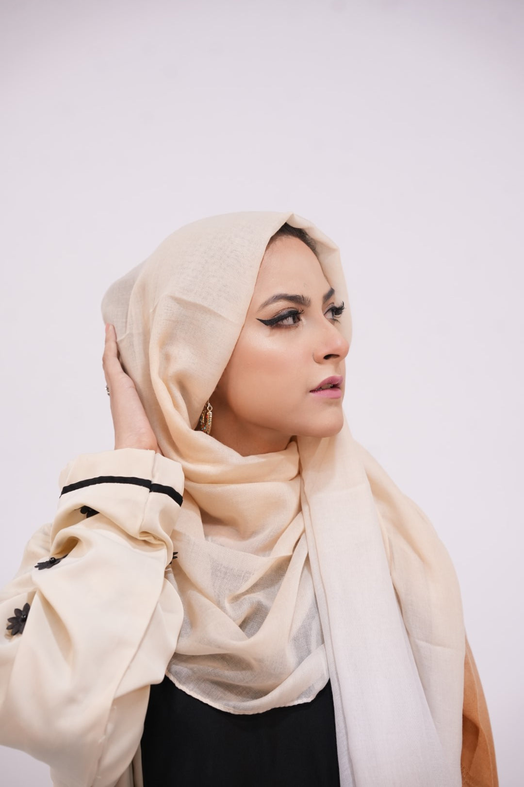 Viscose Tie-Dye Hijab Gold and Frost