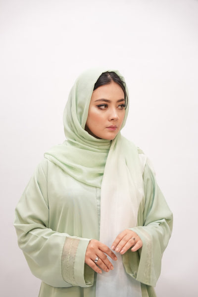 Viscose Tie-Dye Hijab Light Green