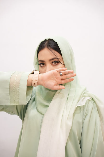 Viscose Tie-Dye Hijab Light Green