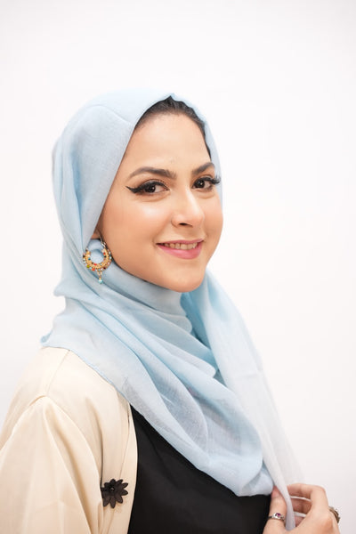 Viscose Tie-Dye Hijab Navy Blush Gradient