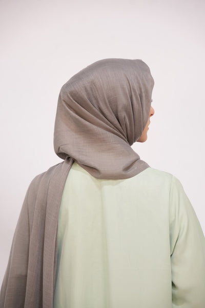 Turkish Slub Lawn - Taupe Gray