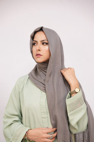 Turkish Slub Lawn - Taupe Gray