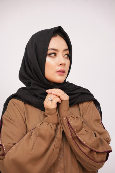 Turkish Slub Lawn - Black