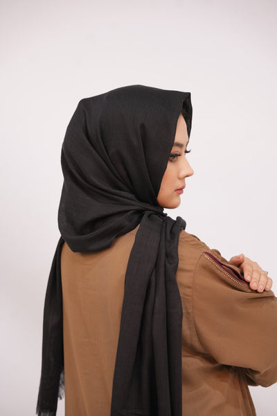 Turkish Slub Lawn - Black