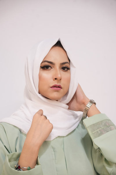 Turkish Slub Lawn - White
