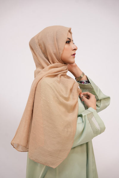 Lawn Glow Hijab Khaki