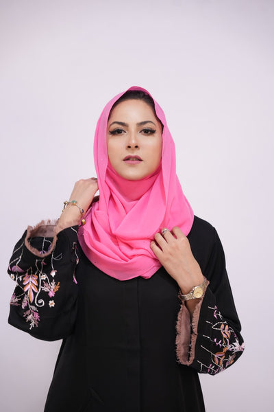 Georgette Glow Hijab - Pink Mauve