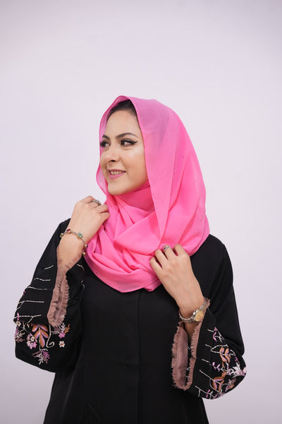 Georgette Glow Hijab - Pink Mauve
