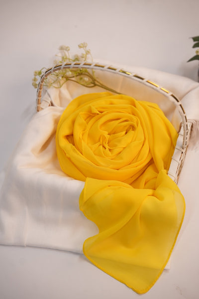 Georgette Hijab Yellow