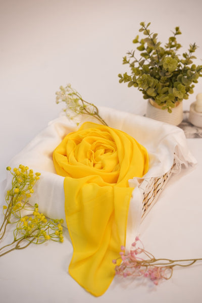 Georgette Hijab Yellow