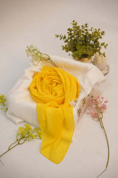 Georgette Hijab Yellow