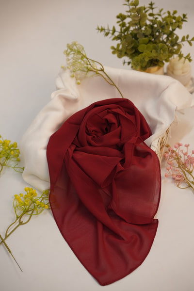 Georgette Hijab Maroon