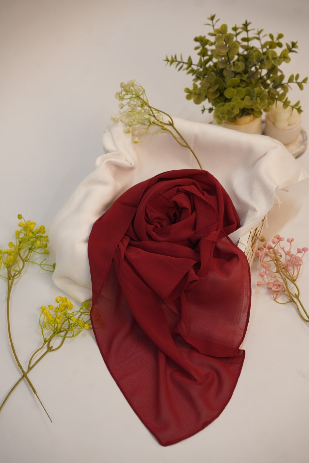 Georgette Hijab Maroon