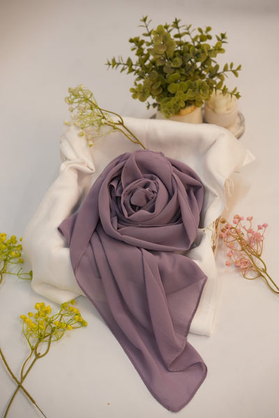 Georgette Hijab Mauve