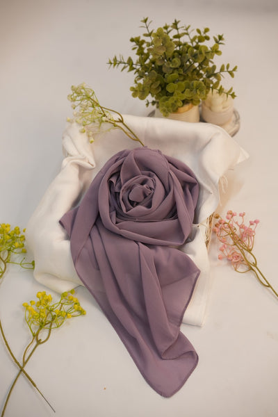 Georgette Hijab Mauve