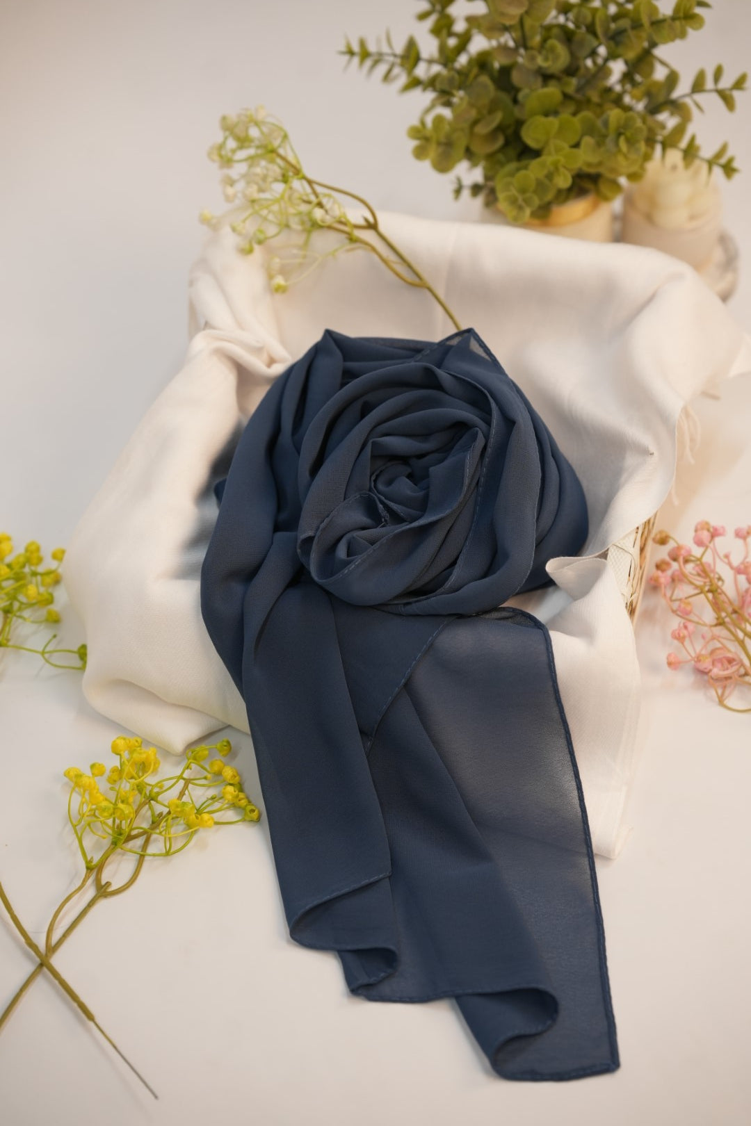 Georgette Hijab Navy Blue