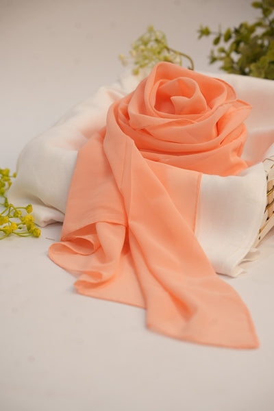 Georgette Hijab Light Peach