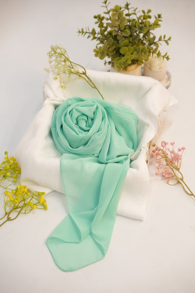 Georgette Hijab Sea Green
