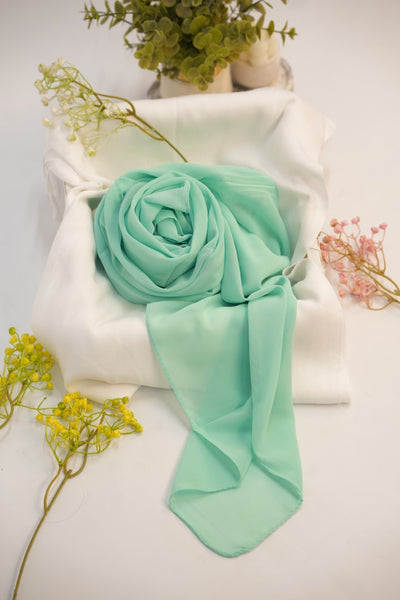 Georgette Hijab Sea Green