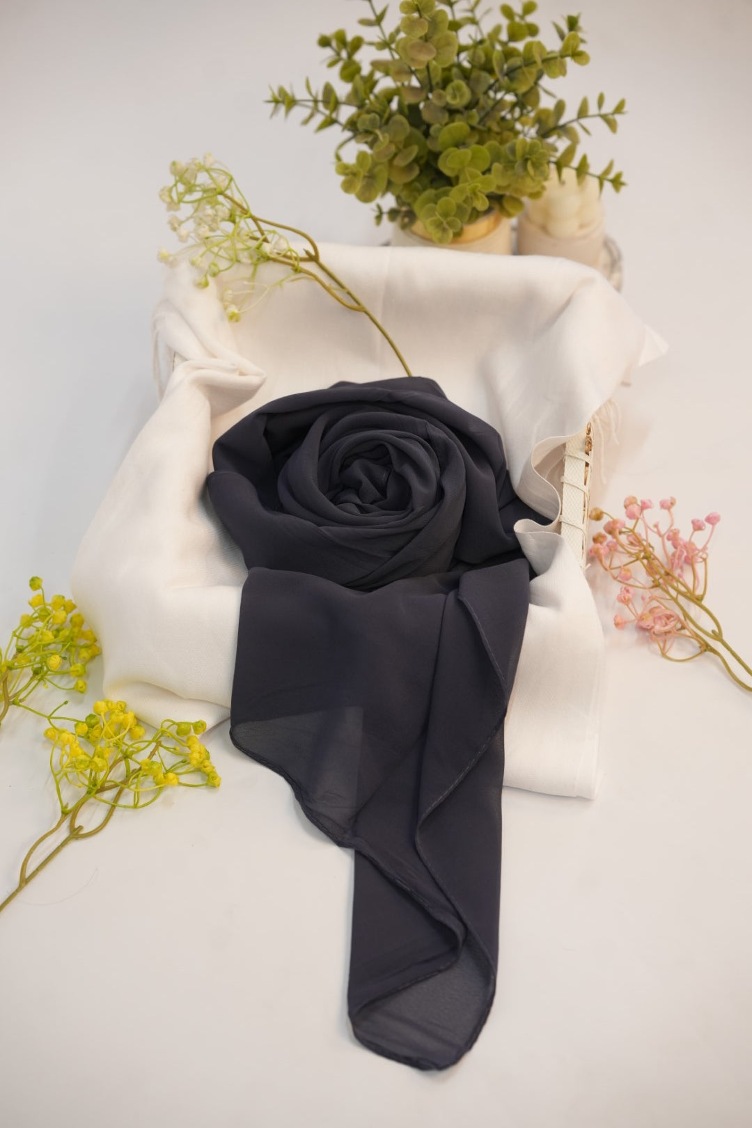Georgette Hijab Black