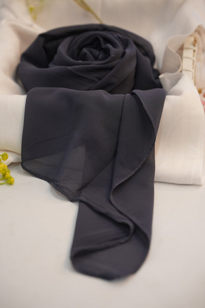 Georgette Hijab Black