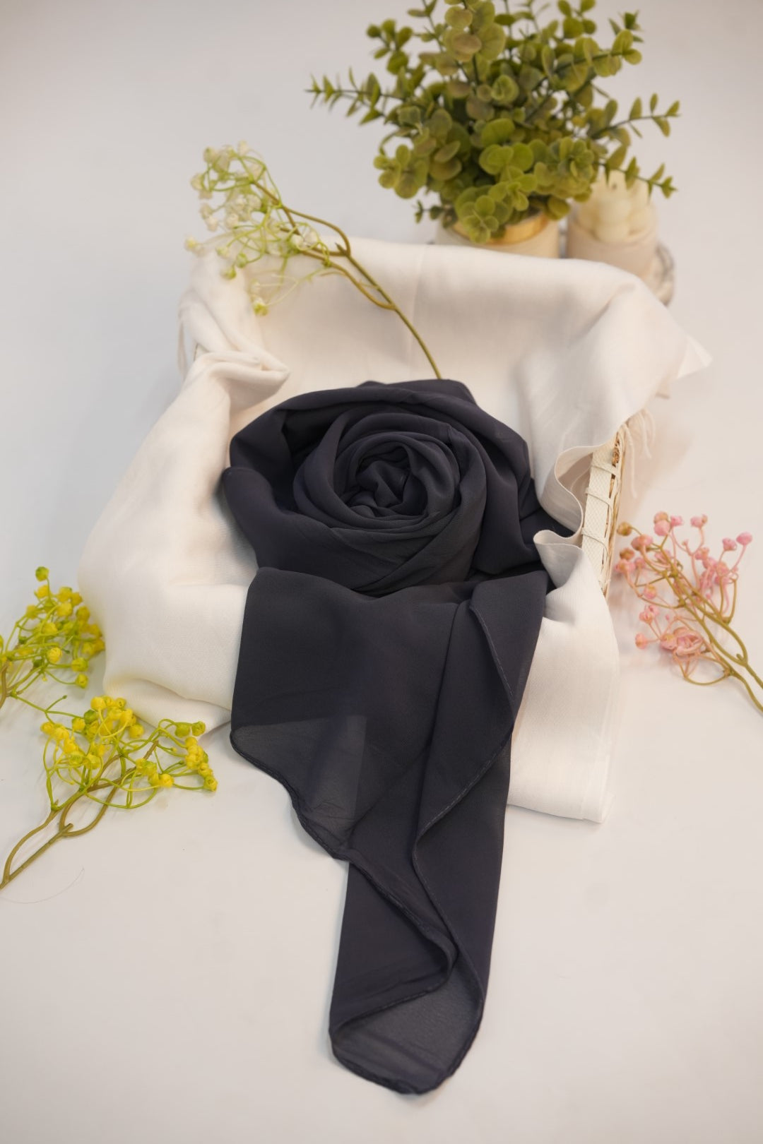 Georgette Hijab Black